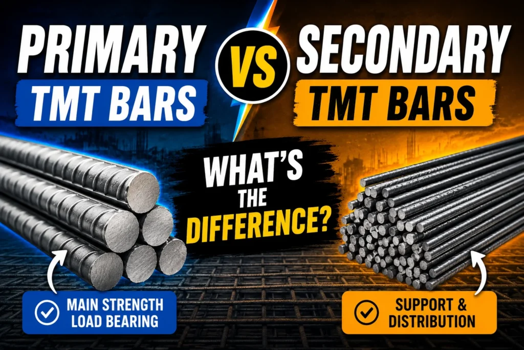 Primary vs Secondary TMT Bars