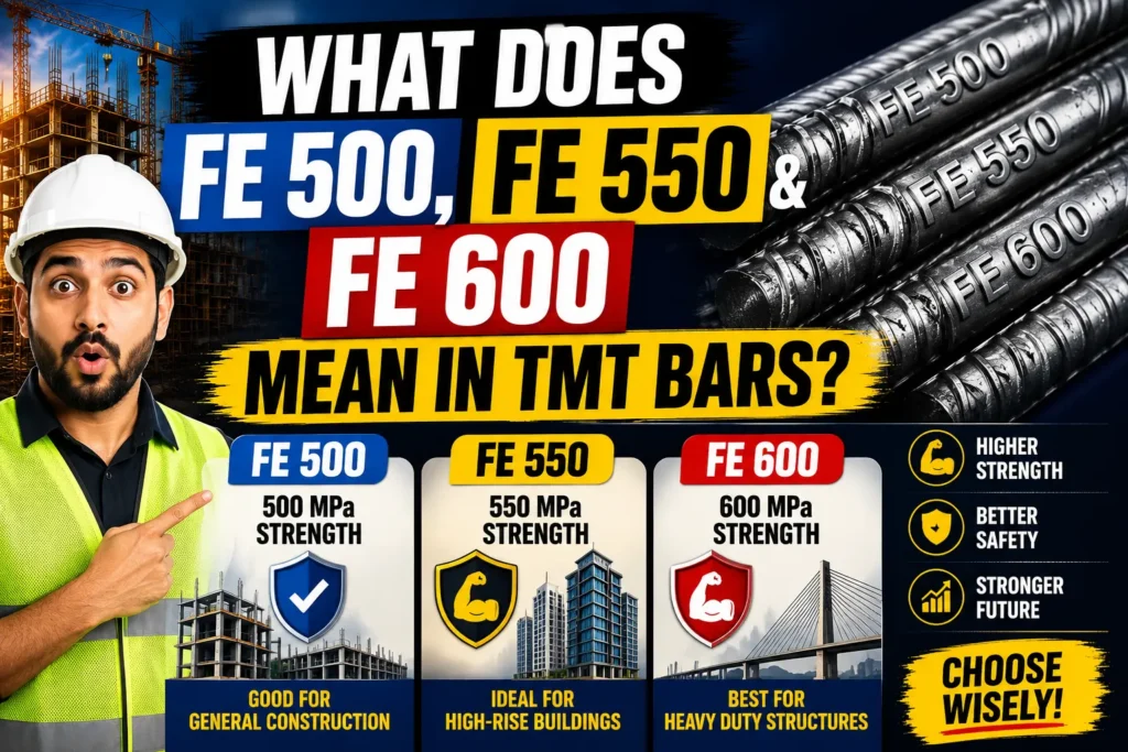 meaning of Fe 500 Fe 550 and Fe 600